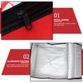 thumbnail image 3 of HONITANO Insulated Lunch Box Bag Red Thermal Aluminum Foil for Freshness and Heat Retention, 3 of 6