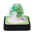 thumbnail image 1 of Fiudx Escultura de Papel para Escritorio, Diseño Tridimensional de Casa En El Árbol, Función de Calendario Interactivo, Decoración Única para El Escritorio, Arte Atemporal, para Revelar Recuerdos, So, 1 of 7