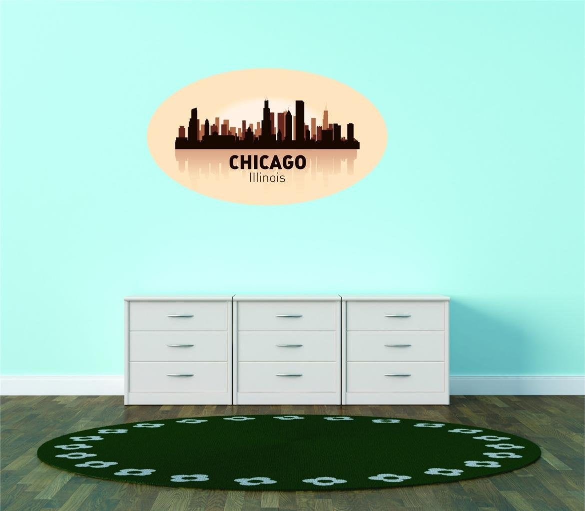 Custom Decals Chicago Illinois United States Major City Geographical