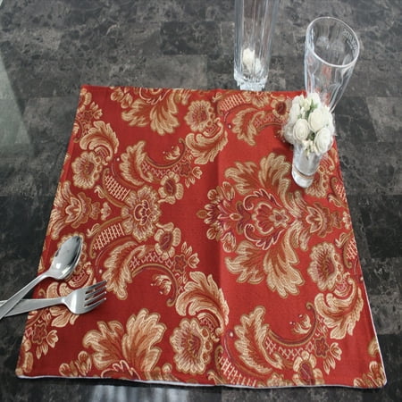 

Tulla Traditional Floral Design Table Runner with multi Tassels Embroidery Print Table Runner and Table Mat. Polyester Cotton Material
