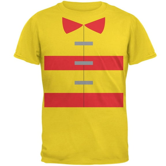 Halloween Fireman Costume Yellow Adult T-Shirt - 2X-Large