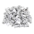 thumbnail image 1 of 55 Pcs M6 Ton Argent Alliage d'Aluminium Voiture Auto Tête Plate Rivet Écrou Fileté Insert, 1 of 6