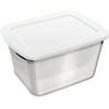 Sterilite 60qt Storage Box, Arctic White, Set of 6