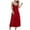 Red, variant on qolati Silk Nightgowns for Women Satin Lace Trim V Neck Cami Long Dress Nightshirts Soft Sleepwear Full Length Loungewear Nightwear Gift