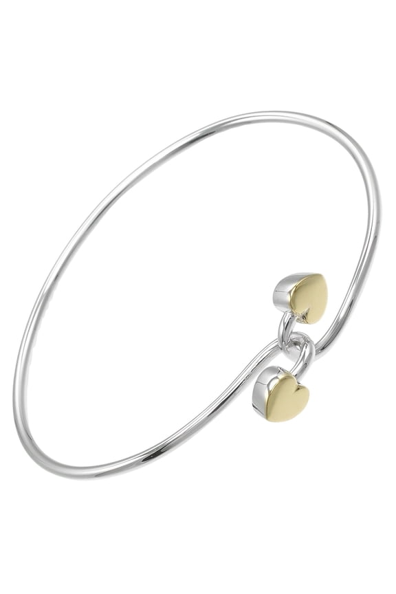 Pre-Owned Tiffany & Co. Double Heart Bracelet, 925 Silver x 18K Yellow Gold, Approx.... (Good)