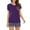 Purple, variant on fheaev Pajamas Set For Women Loose Casual Soft Pajama Set Short Sleeve V-Neck Top Shorts Sets Sleepwear Two-Piece Pjs Sets For Summer Nightwear 2024 Home Clothes