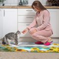 thumbnail image 4 of 2 Piece Gray Wood Sunflower Flowers Rug Kitchen Rug Set, Decor Kitchen Rugs, Absorbent Non-Slip Washable Floor Mats, Home Indoor Runner Rugs 17"x47"+17"x30", 4 of 7