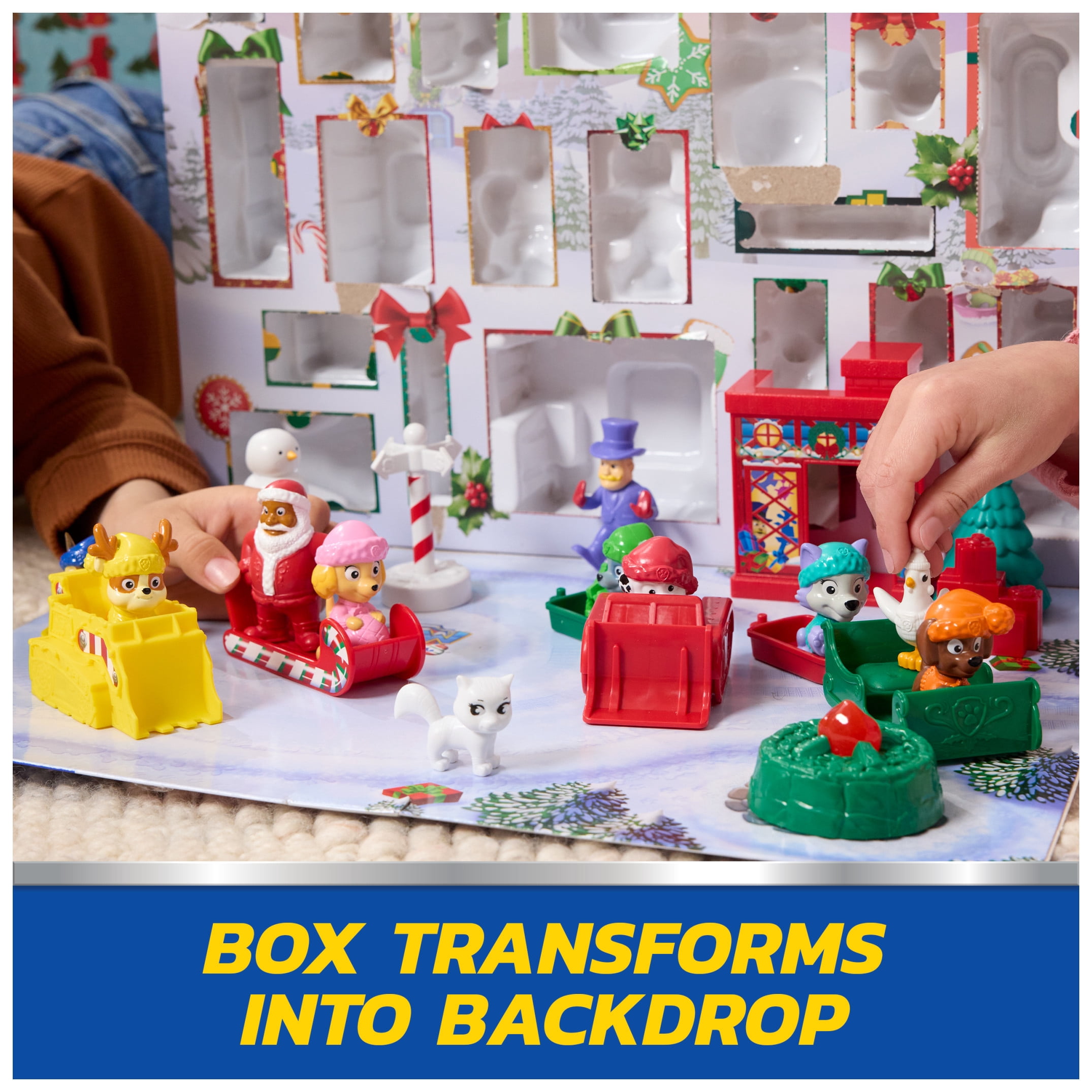 PAW Patrol Holiday Rescue Advent Calendar with Surprise Toys and Festive Accessories