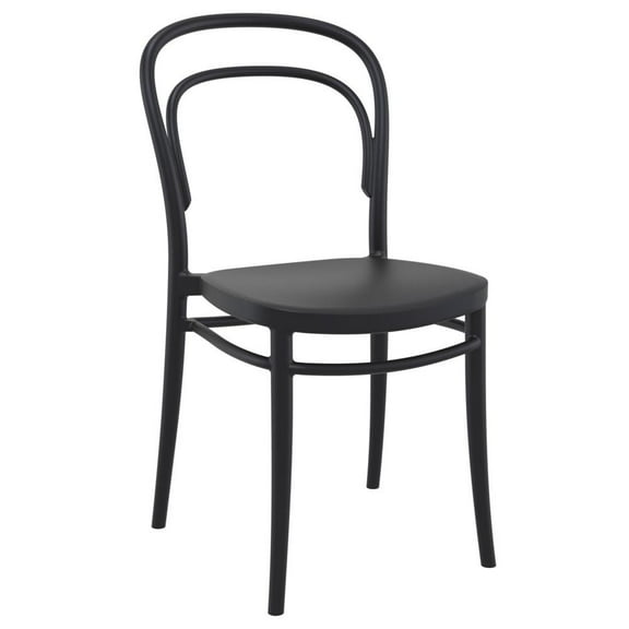 Compamia Marie 3 Piece Bistro Set in Black