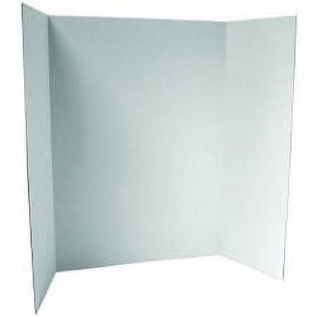 Elmer's Tri-Fold Corrugated Display Board, 28 x 40, White