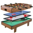 thumbnail image 1 of Costway 4 In 1 Multi Game Hockey Tennis Football Pool Table Billiard Foosball Gift, 1 of 9