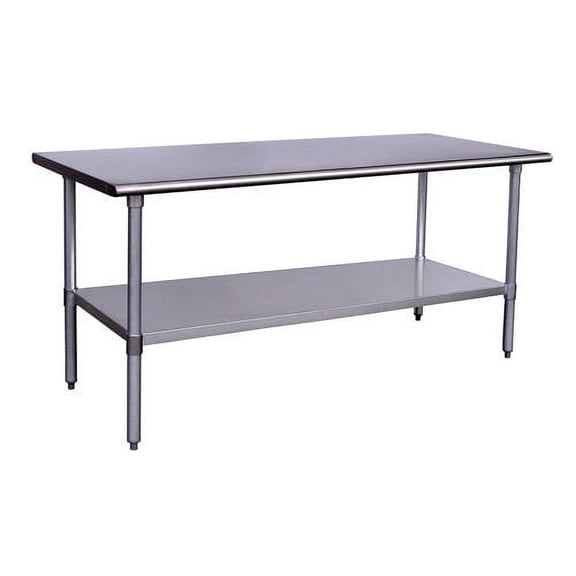 Kratos 72"x30" 16 Gauge, 304 Stainless Steel Worktable w/ Undershelf