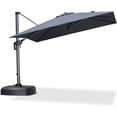 thumbnail image 4 of PURPLE LEAF 8' X 8' Patio Umbrella with Wheeled Base for Pool 7' High Offset Outdoor Cantilever Umbrella Swimming Pool Umbrella with 360°Rotation for Poolside Grey, 4 of 8