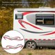 thumbnail image 3 of Universal DIY Stripes Graphics Decal for RV Motorhome Caravan Trailer Body Decoration, 3 of 4