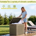 thumbnail image 3 of Homall 2PCS 31 Gallon Outdoor Deck Box In Resin with Seat, 3 of 7