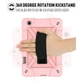 thumbnail image 4 of Galaxy Tab A 8.0'' 2019 Case,Hybrid Shockproof Rugged Heavy Duty Full-Body Drop Protection Stand Kids Case with Shoulder Strap for Galaxy Tab A 8.0" 2019 SM-T290 T295,Rosegold, 4 of 7
