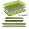 thumbnail image 4 of IBENZER Compatible with 2025 2024 MacBook Pro 13 Inch Case M2 M1 A2338 A2289 A2251 A2159 A1989 A1706 A1708 (2025-2021), HardShell Case & Keyboard Cover & Screen Film, Avocado Green, AVGN, 4 of 10