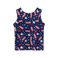 thumbnail image 4 of Grblisyd July 4th Girls Tank Tops Size 10-12 Patriotic Sleeveless Crew Neck Shirt American Flag Tee Shirt, 4 of 5