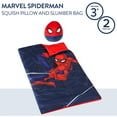 thumbnail image 3 of Marvel Spiderman, Kids 2-Piece Slumber Bag and Squishy Pillow, 3 of 5