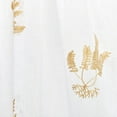 thumbnail image 7 of Nicole Miller New York Mabel Sheer Rod Pocket Curtain Panels, 54"x108", Gold, Set of 2, 7 of 7