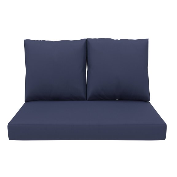 Covers & All CoverRite Loveseat Sofa Cushion Foam Seat and Poly Fill Back UV Proof Outdoor Loveseat
