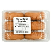 Freshness Guaranteed Plain Cake Donuts, 10 oz, 6 Count