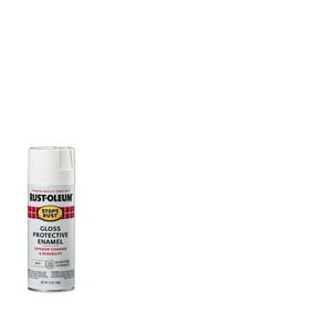 White, Rust-Oleum Stops Rust Gloss Protective Enamel Spray Paint, 12 oz
