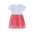 thumbnail image 2 of Emy Dola Toddler Girl's Casual Short Sleeve Tutu Skater Princess Tulle Dress 2-7T Kids Easter Party Dresses - 1Pcs Sunflower, 2 of 6