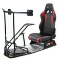 thumbnail image 1 of GTR Simulator GTSF Model Racing Simulator Cockpit Black Frame with Black/Red Seat, 1 of 1