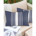 thumbnail image 6 of Vintage Striped Throw Pillow Cover 24 x 36 Inch Decorative Pillow Cover Midnight Blue Modern Simple Lines Lumbar Pillowcase Seasonal Rectangle Cushion Case for Couch Sofa Bed Living Room, 6 of 7