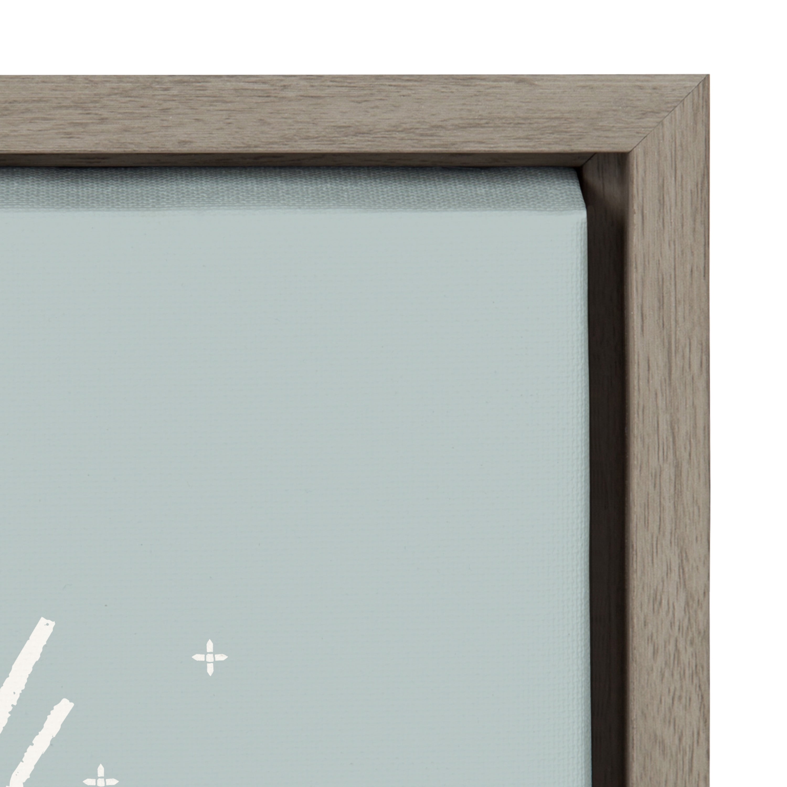 Kate and Laurel Sylvie Sun Beach Tropical Surf Framed Canvas Wall Art by The Creative Bunch Studio, 18x24 Gray, Abstract Art for Wall