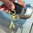 thumbnail image 6 of TanSiDing 1pcs Gold Letter Keychain Personalized Initial Pendant for Keys Bag Charm Gift for Women Men A, 6 of 6