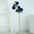 thumbnail image 3 of Efavormart Pack of 2 | 33" Silk Long Stem Roses, Faux Flowers Rose Bouquet - ROYAL BLUE, 3 of 10