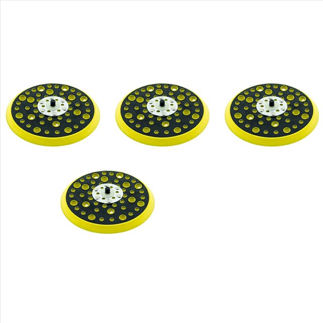 4X Lijadora Orbital Aleatoria de Densidad Media de 150mm 5/16 Hilos 52 Orificios Almohadilla Trasera de Gancho Y Bucle Compatible con CEROS DEROS