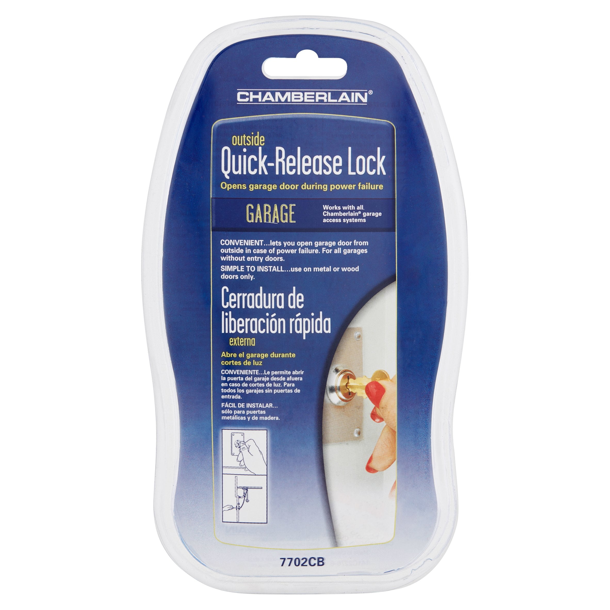 Chamberlain Garage Outside Quick Release Lock Com
