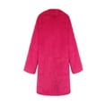 thumbnail image 5 of Kukoosong Women's Faux Fur Coats, Winter Warm Lapel Furry Mid-Length Jackets, Open Front Thick Outerwear Coats for Women, 5 of 7