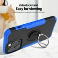 thumbnail image 6 of SaniMore for iPhone 14 Pro 6.1" 2022 Case, [360°Rotating Kickstand] [Magnetic Car Mount]Shockproof Anti-drop Tri-layer Matte Hybird Rugged Heavy Duty Protective Shell, Blue, 6 of 14