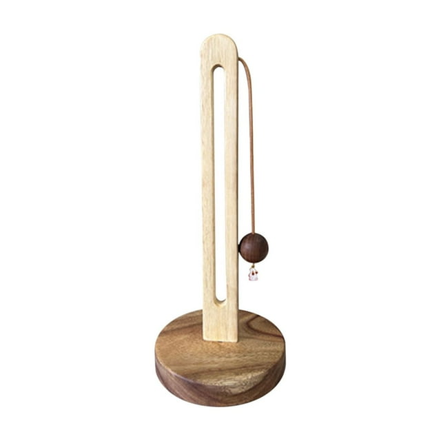 Organisateur de Rouleaux de Cuisine en Bois Massif de Qualité Supérieure / Étagère de Rangement Verticale Murale / Porte-Essuie-Tout et Rangement Polyvalent / Installation Autocollante Sans Perçage / Distributeur de Papier d'Emballage de Cuisine / Naturel
