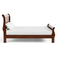 thumbnail image 3 of Furniture of America Arabella Wood Sleigh Queen Panel Bed in Cherry, 3 of 12