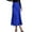 Z45Blue, variant on Landzoo Women's Solid Color Lightweight Flare Midi Pull On Closure Skirt Cozy Distinctive Women's Skirt