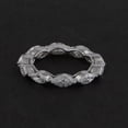 thumbnail image 4 of 1.9 TCW Solid 18 Kt White Gold SI Clarity HI Color Diamond Promise Eternity Ring, 4 of 4