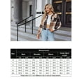 thumbnail image 2 of Weardear Women's Cropped Casual Jacket Flannel Fall Outwear Jacket Plaid Button Down Coat, 2 of 5