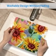 thumbnail image 2 of Artistic Sunflower Mouse Pad Yellow Floral Rectangle Mouse Mat Gift for Her Women Girls, 10 x 12 inch Waterproof Mousepad Non-Slip Rubber Mouse Pads for Office Laptop PC Working Gaming, 2 of 6