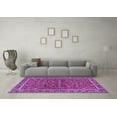 thumbnail image 3 of Ahgly Company Indoor Round Persian Purple Traditional Area Rugs, 5' Round, 3 of 4