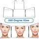 thumbnail image 2 of Espejo de maquillaje Sunnimix plegable 3 vías colgante soporte resistente, 2 of 8
