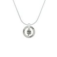 thumbnail image 2 of Delight Jewelry Silvertone Mini Four Leaf Clover Live Ring Charm Necklace, 18", 2 of 4