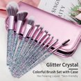 thumbnail image 2 of Set de brochas de maquillaje ENZO KEN Glitter con funda Vegan Pro, 2 of 9