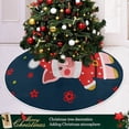 thumbnail image 6 of FMSHPON Cute Christmas Piggy Xmas Christmas Tree Skirt Stand Mat for Holiday Party Decoration Indoor Outdoor 36 inches, 6 of 6