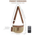 thumbnail image 5 of Luxury Designer Bum Bags for Women with small bag Checkered Crossbody Fanny Packs PU Leather Cross Body Bum Purse Belt Bag Bumbags for Work Shopping Daily, 5 of 6