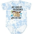 thumbnail image 3 of Inktastic My Great Grandma Loves Me with Sloth and Hearts Boys or Girls Baby Bodysuit, 3 of 5